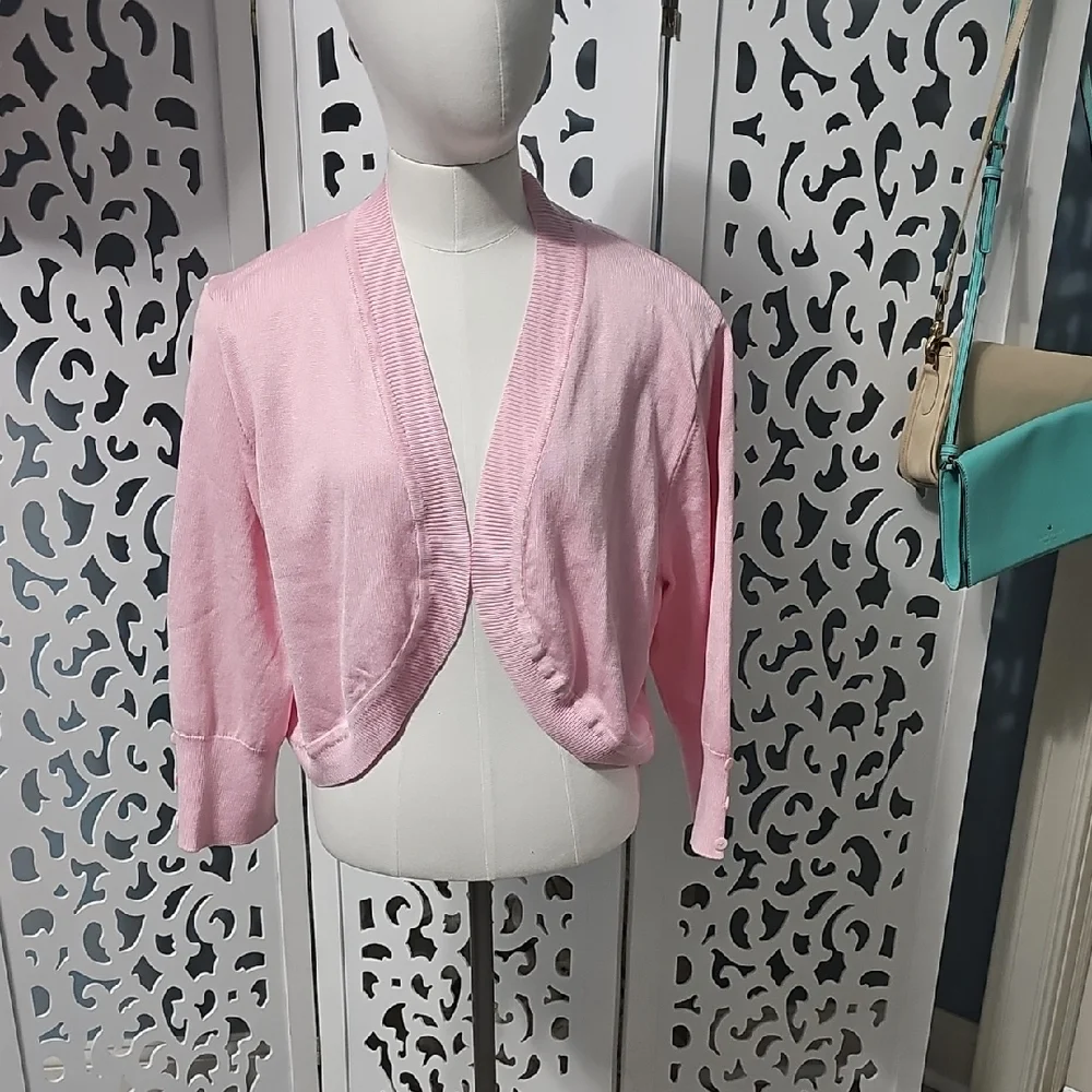 Chic Pink Women's Cardigan - Picture 1 of 3
